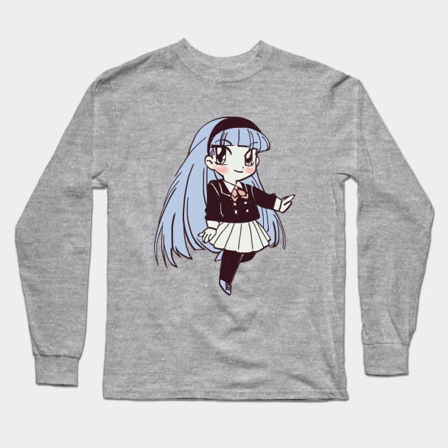 I draw chibi Umi Ryuuzaki / magic knight rayearth Long Sleeve T-Shirt by mudwizard